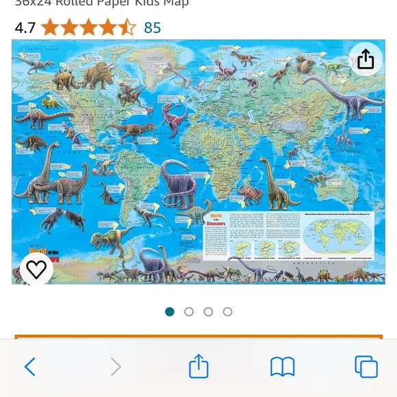 Dinosaur Map - Picture 7 of 7